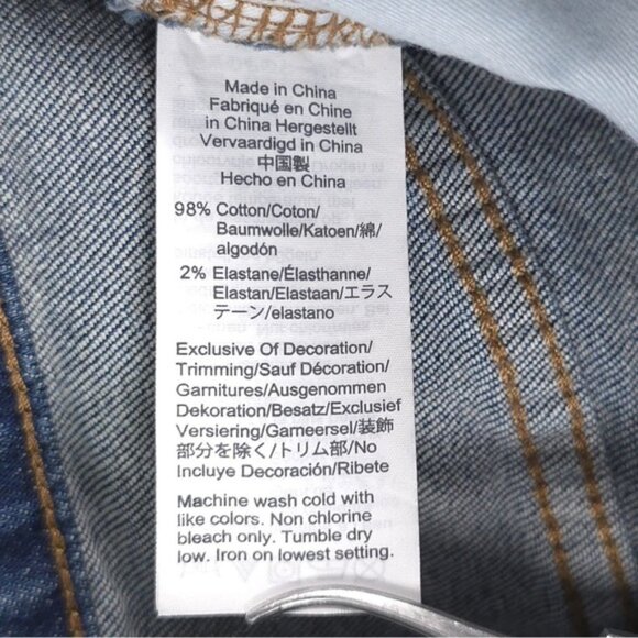 MADEWELL THE PERFECT VINTAGE CROP JEANS Button Fly High Rise Size 26 - Picture 12 of 12